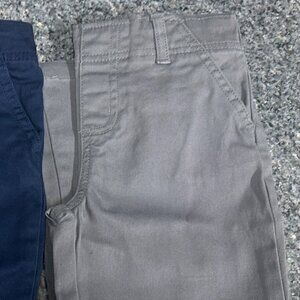 365 Kids From Garanimals Boys' Solid Woven Pants - Grey, Size 4 - NEW